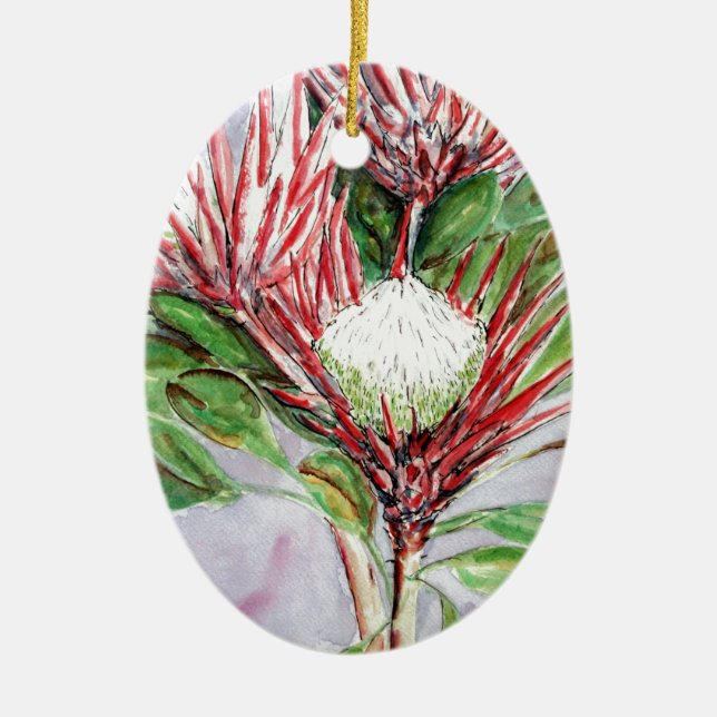 Proteas Ceramic Ornament (Front)