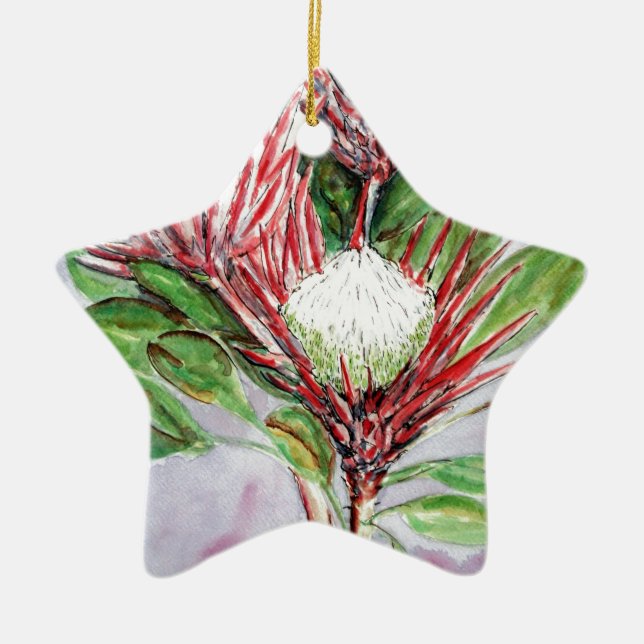 Proteas Ceramic Ornament (Front)