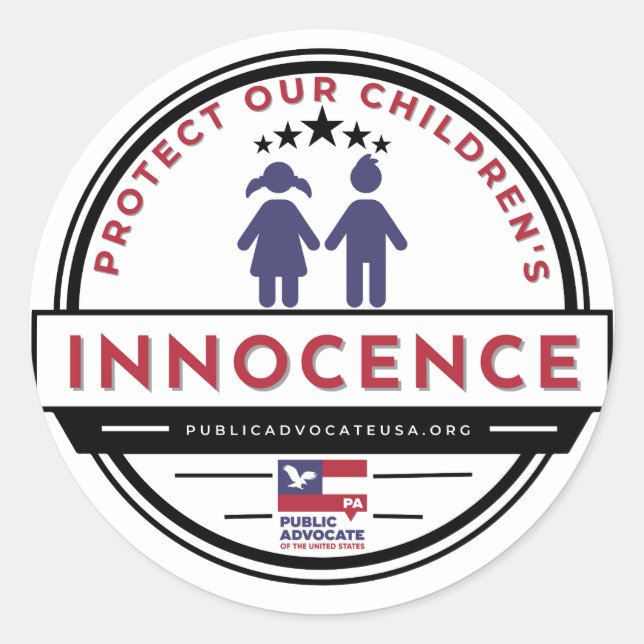 Protect Children's Innocence Stickers (Front)