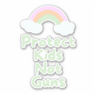 Protect Kids Not Guns Word Art Vinyl Decal