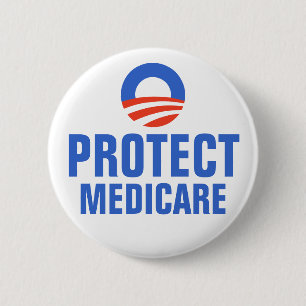 Protect Medicare Obama 2012 2 Inch Round Button