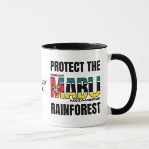Protect MOUNT MABU RAINFOREST Mozambique Flag Mug