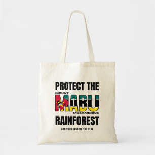Protect MOUNT MABU RAINFOREST Mozambique Flag Tote Bag