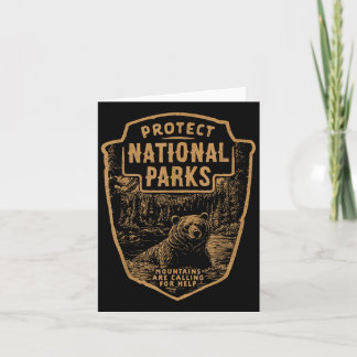 Protect National Parks Bear Resist Card