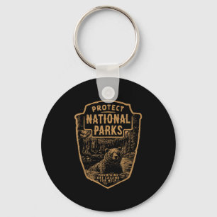 Protect National Parks Bear Resist Keychain