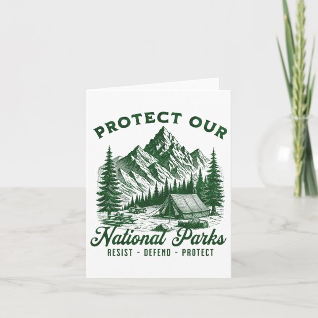 Protect National Parks  Card (Front)