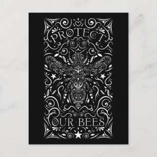 protect our bees postcard