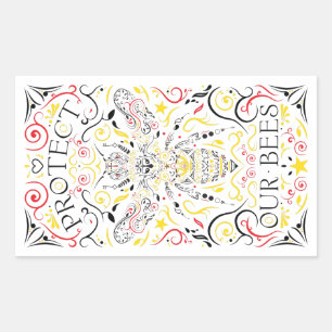 protect our bees sticker
