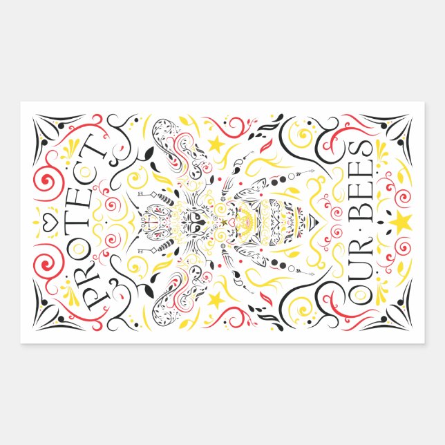 protect our bees sticker (Front)