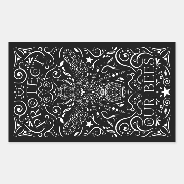 protect our bees sticker (Front)