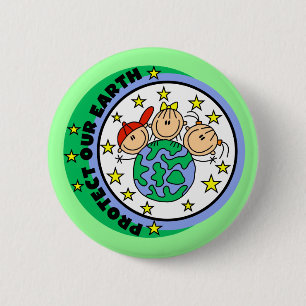 Protect Our Earth Tshirts and Gifts 2 Inch Round Button