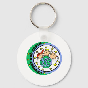 Protect Our Earth Tshirts and Gifts Keychain