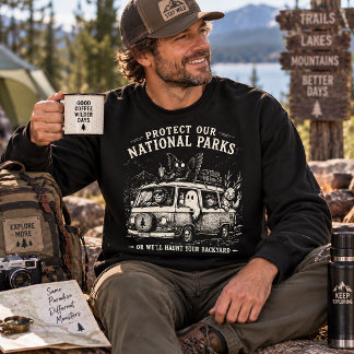 Protect Our National Parks Cryptid Road Trip Sweatshirt
