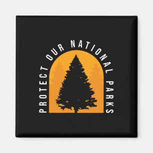 Protect Our National Parks Distressed Outdoor Wand Magnet