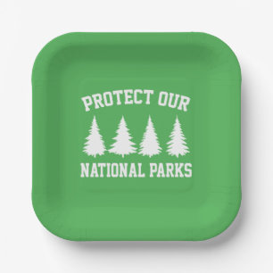 Protect our National Parks - Earth Day Paper Plate