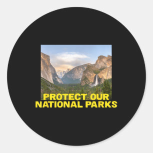 Protect Our National Parks - Hiking  Classic Round Sticker