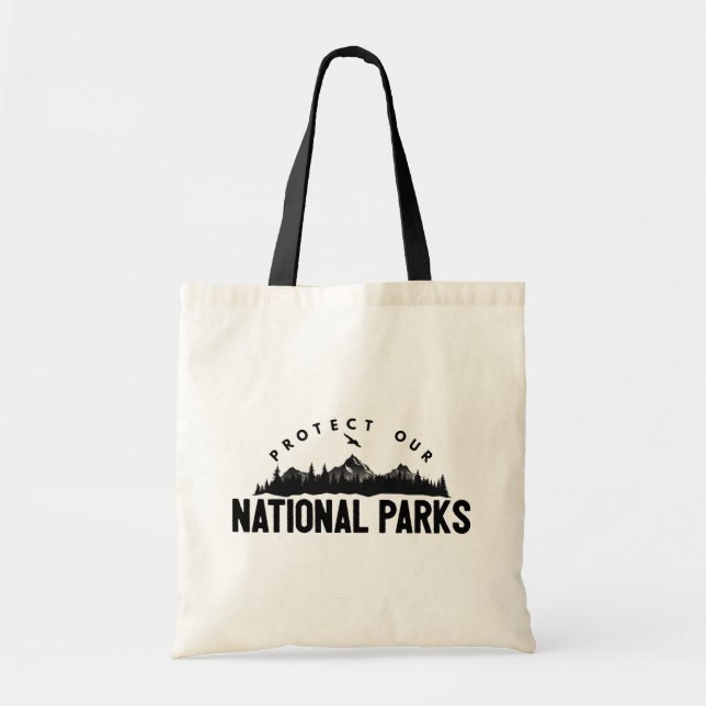 Protect Our National Parks Support Tote Bag (Front)