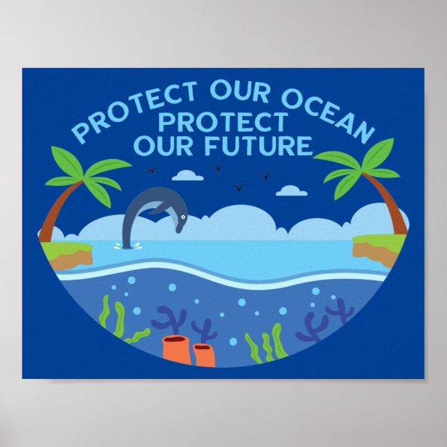 Protect Our Ocean Protect Our Future Poster (Front)