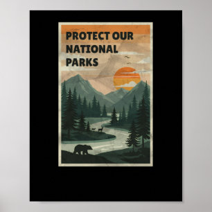 Protect Our Parks - National Parks Usa Sticker  Poster