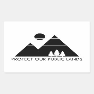 Protect Our Public Lands Mountain Sticker