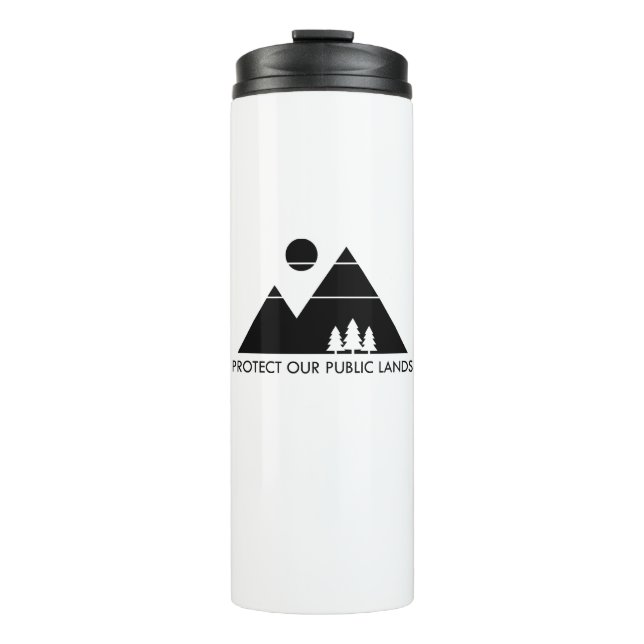 Protect Our Public Lands Mountain Thermal Tumbler (Front)