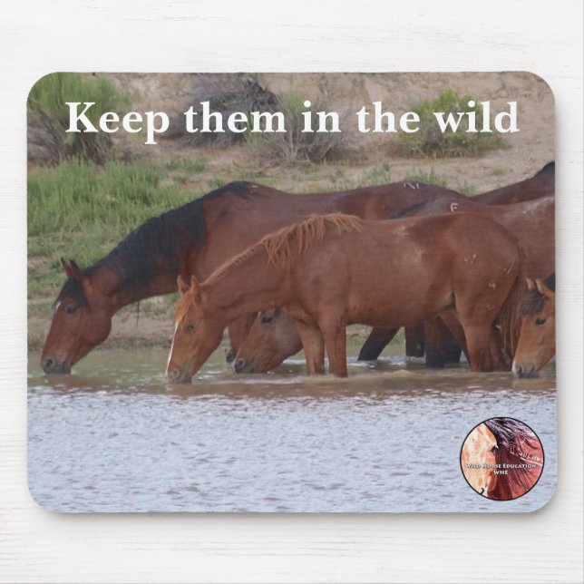 Protect Our Wild Horses Mouse Pad (Front)