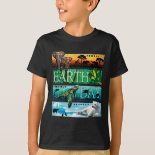 Protect Preserve Respect Earth Day T-Shirt