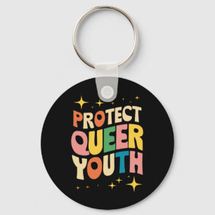 Protect Queer Youth Protect Trans Kids LGBTQ Keychain