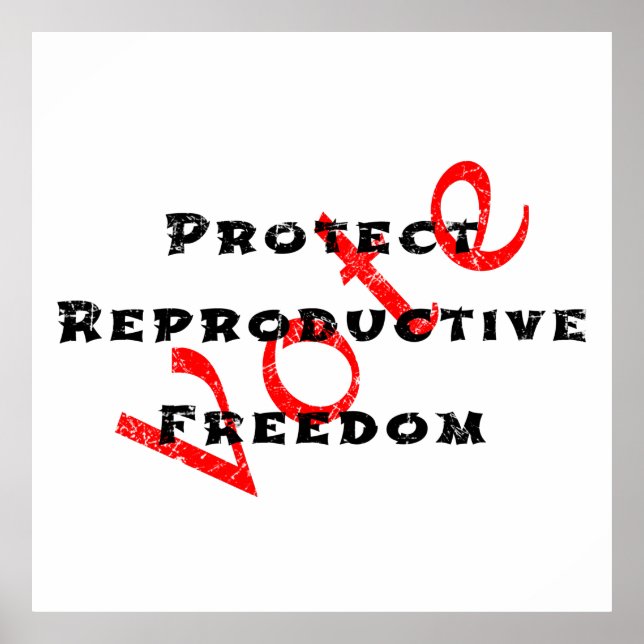 Protect Reproductive Freedom Poster (Front)