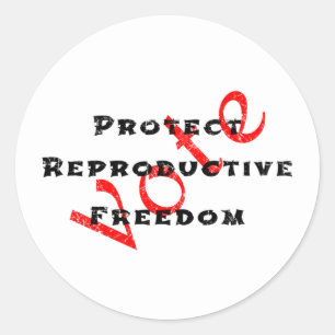 Protect Reproductive Freedom Vote Classic Round Sticker