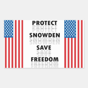Protect Snowden Save Freedom - Decal Sticker