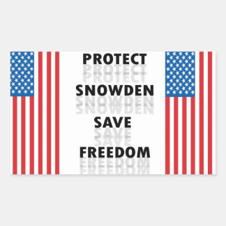 Protect Snowden Save Freedom - Decal Sticker