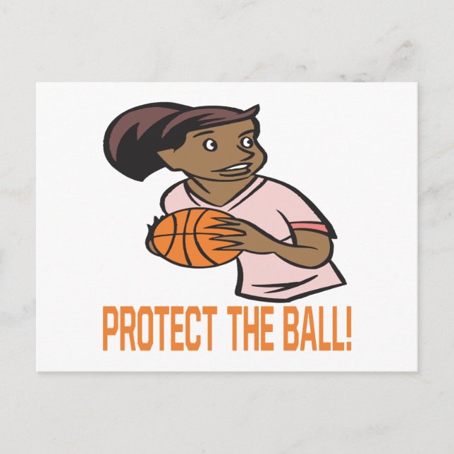 Protect The Ball Postcard (Front)