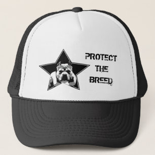 Protect The Breed Pit Bull Hat - Trucker Style Cap