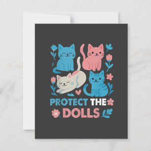 Protect the Dolls Equality Trans LGBT cats Lover 