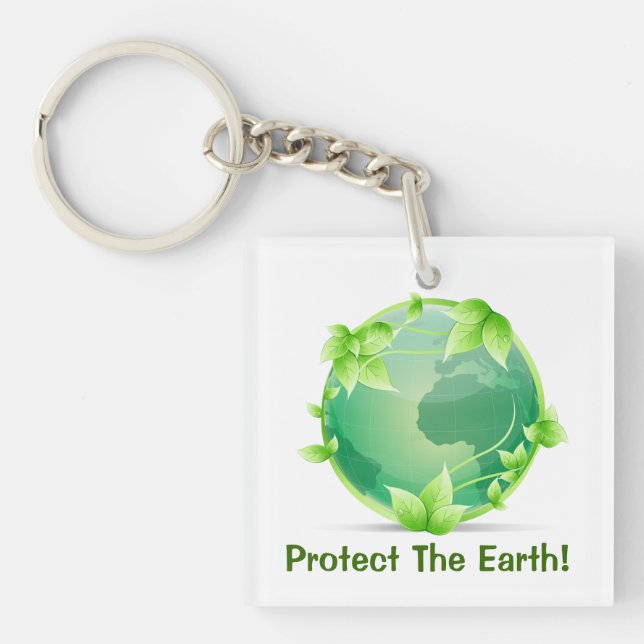 Protect The Earth Keychain (Front)