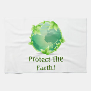 Protect The Earth Kitchen Towel