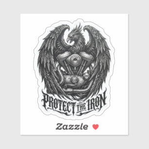 Protect The Iron Phoenix Engine Decal