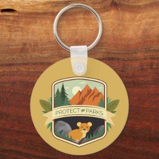 Protect the Parks Pika Keychain