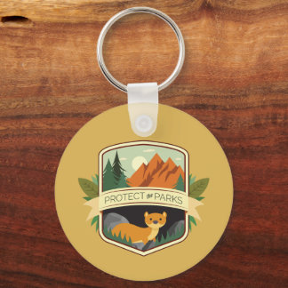 Protect the Parks Weasel Keychain