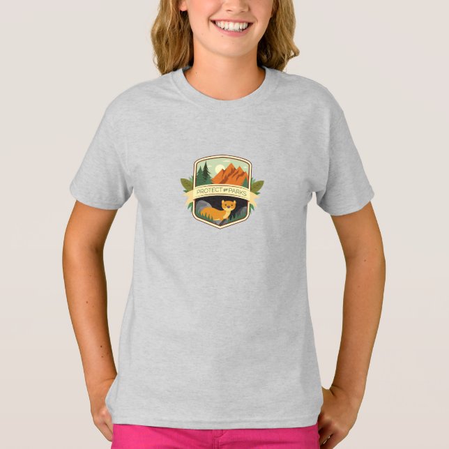 Protect the Parks Weasel T-Shirt (Front)