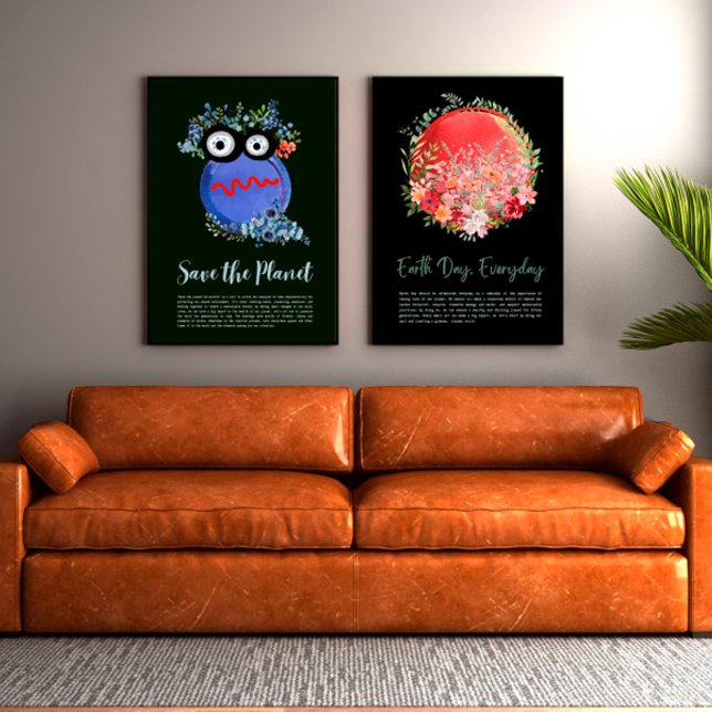 PROTECT THE PLANET SAVE EARTH Earth Day Art Poster (Creator Uploaded)
