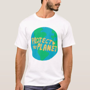 PROTECT THE PLANET SAVE EARTH Eco Green T-Shirt