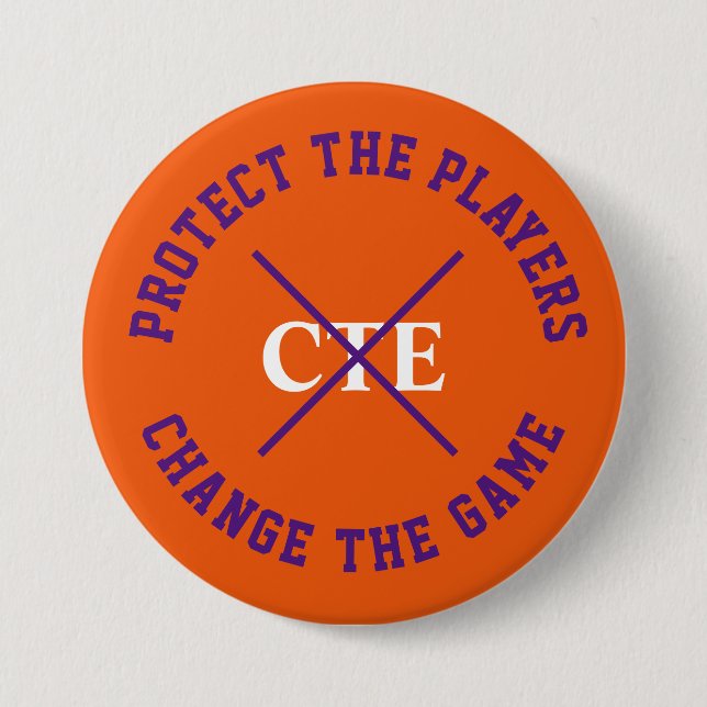 Protect the Players, Change the Game Button (Front)