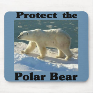 Protect the Polar Bear Mouse Pad