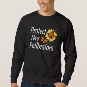 Protect The Pollinators Monarch Butterfly Nature L Sweatshirt