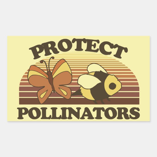 Protect the Pollinators  Sticker (Front)