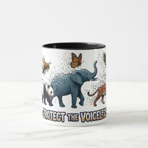 Protect The Voiceless Endangered Animals Wildlife  Mug