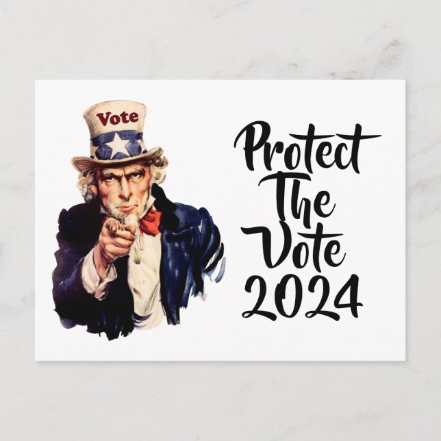 Protect The Vote 2024 Postcard (Front)
