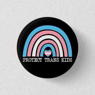 Protect Trans Kids 1 Inch Round Button